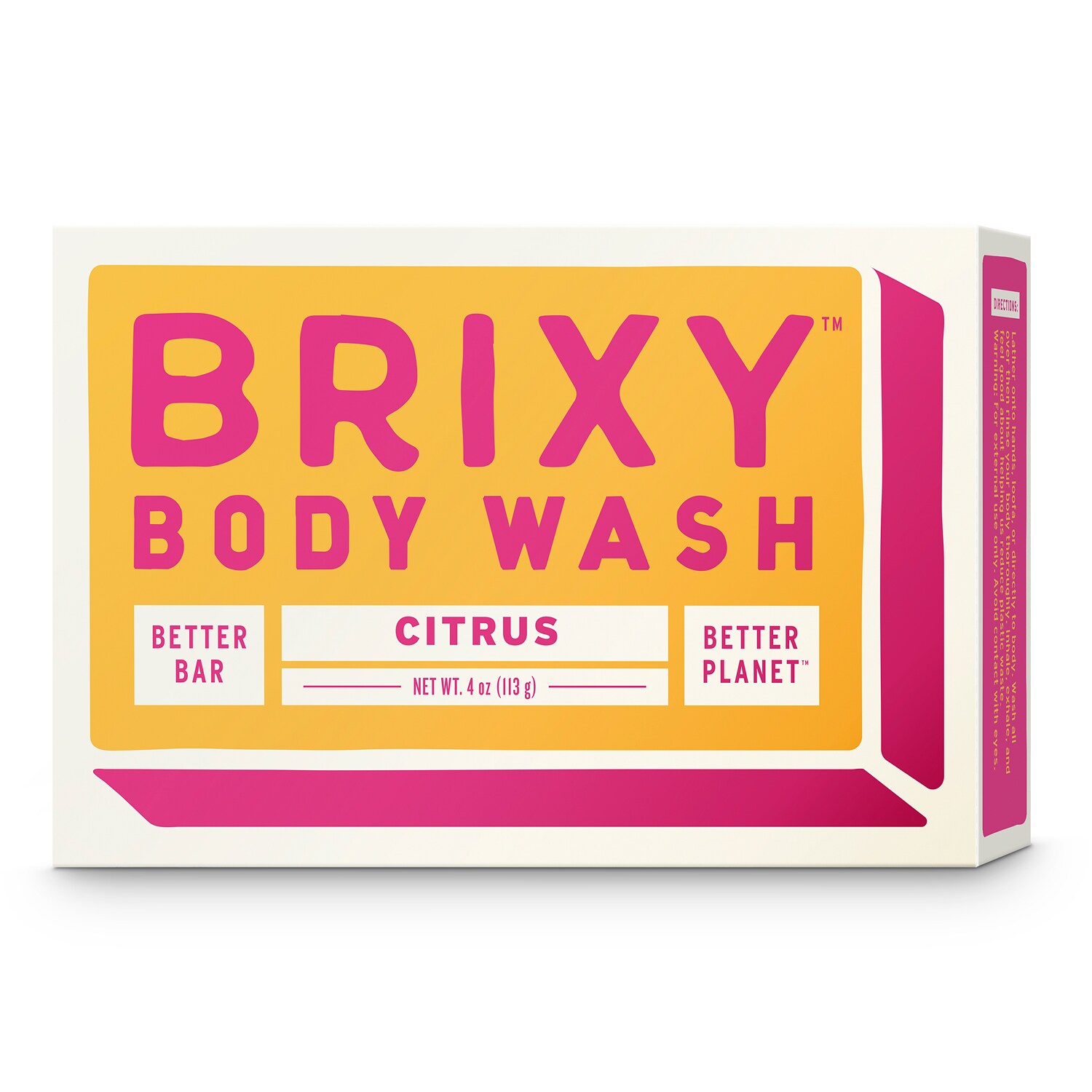 BRIXY Body Wash Bar, Citrus