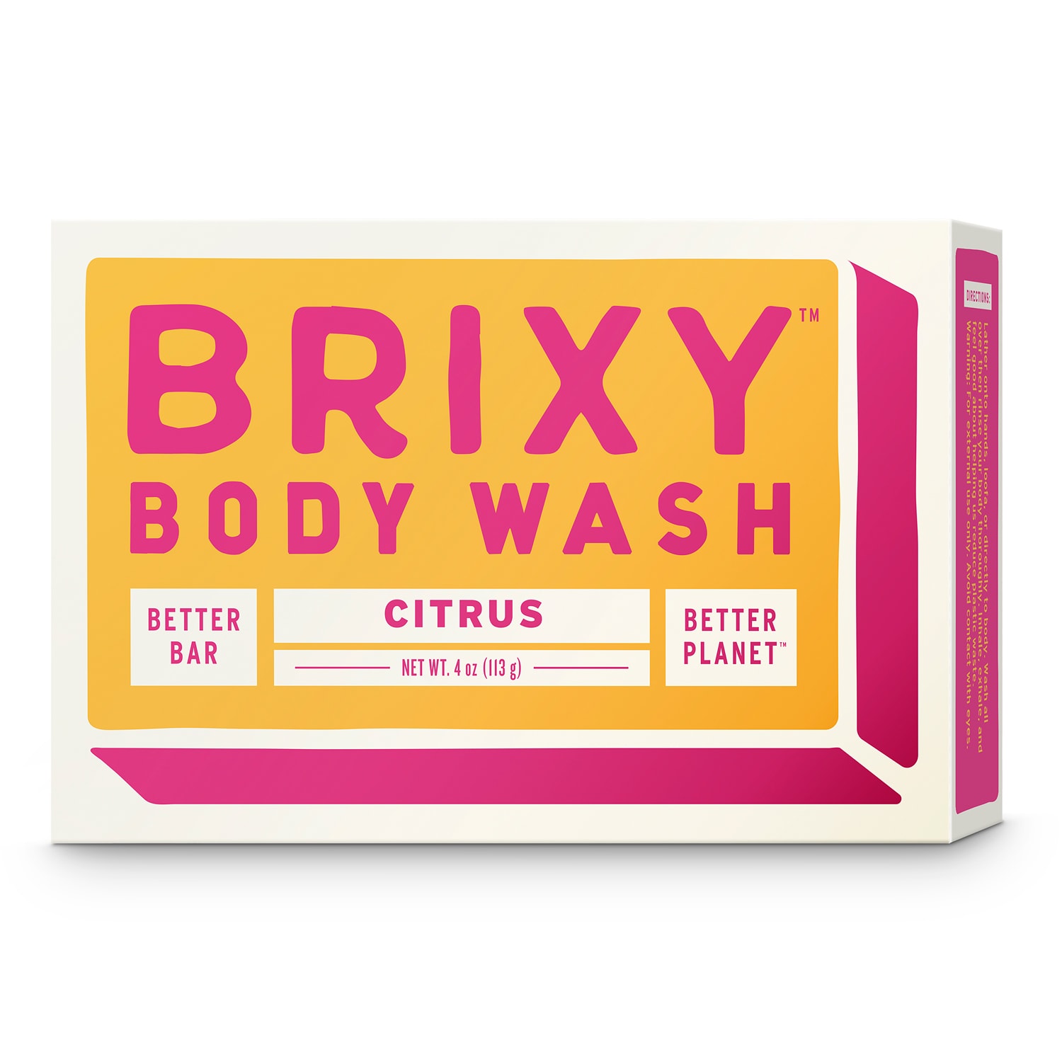 BRIXY Body Wash Bar, Citrus
