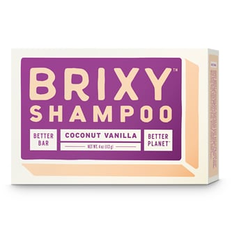 BRIXY Shampoo Bar, Coconut Vanilla
