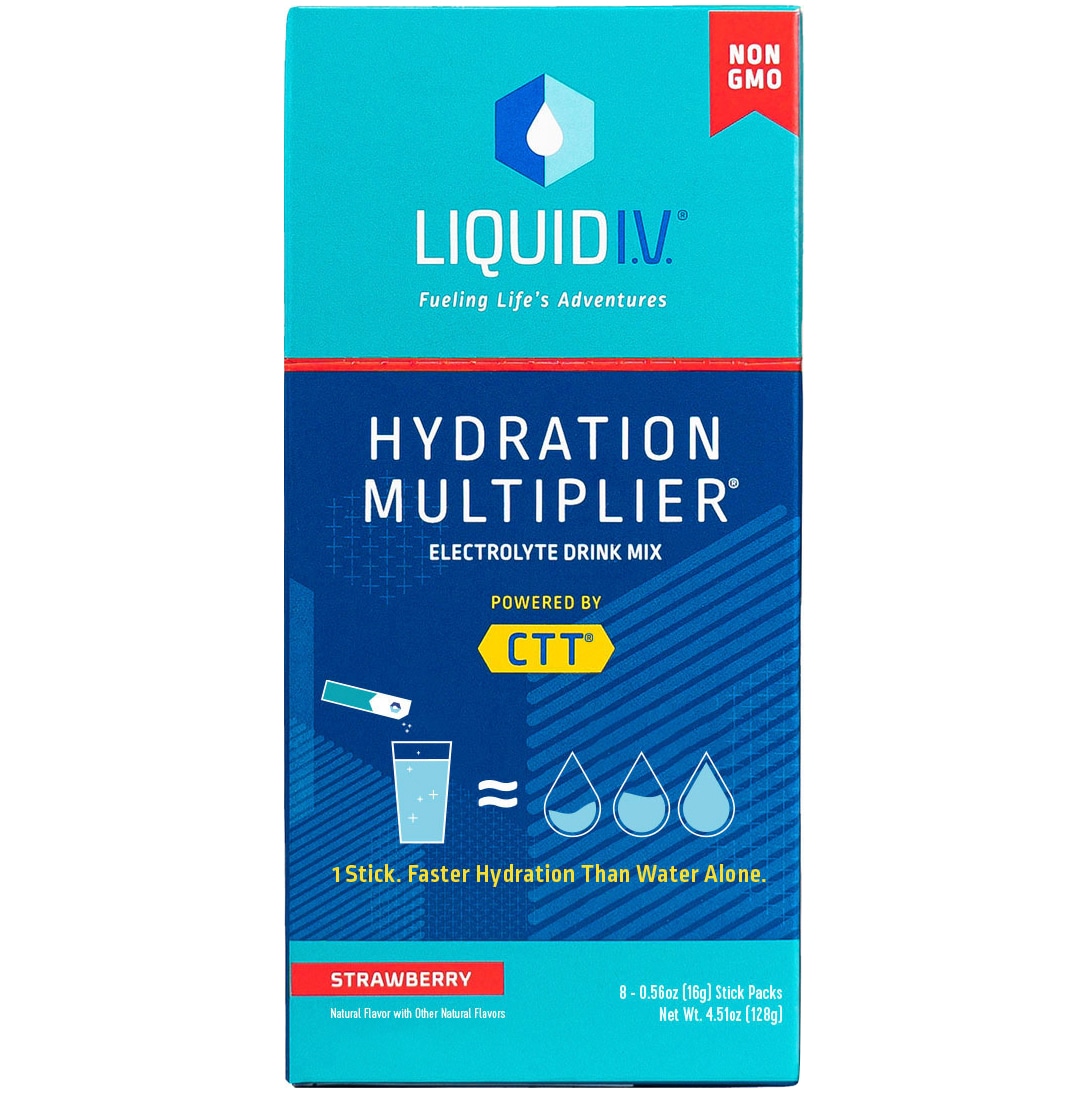 Liquid I.V. Hydration Multiplier Electrolyte Drink Mix, Strawberry