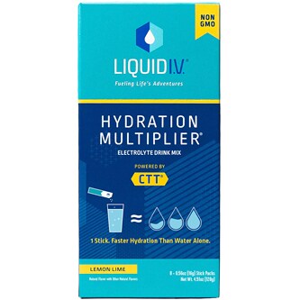Liquid I.V. Hydration Multiplier Electrolyte Drink Mix, Lemon Lime