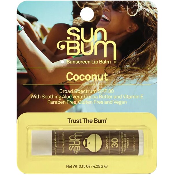 Sun Bum Sunscreen Lip Balm, SPF 30, Coconut