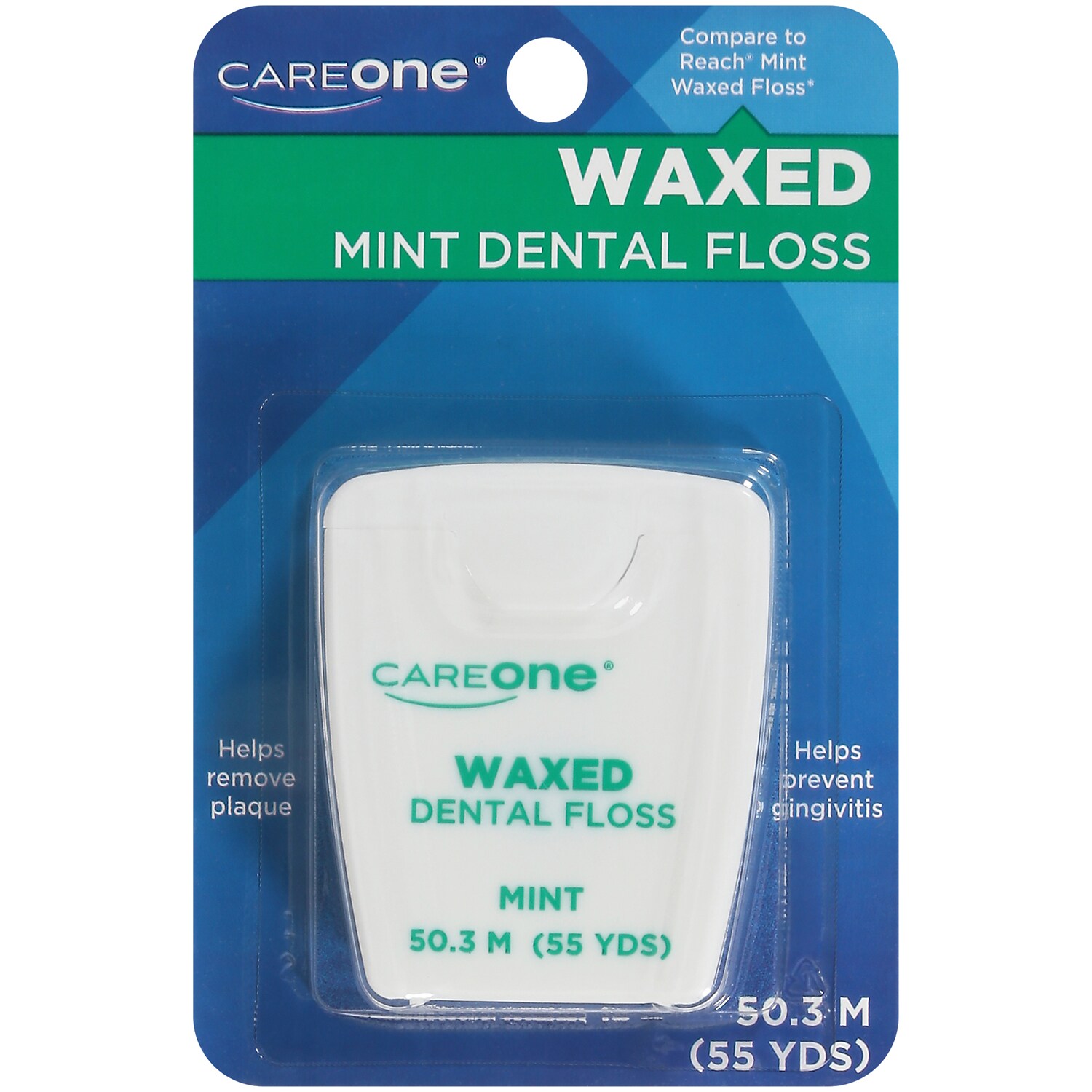 CareOne Waxed Dental Floss, Mint