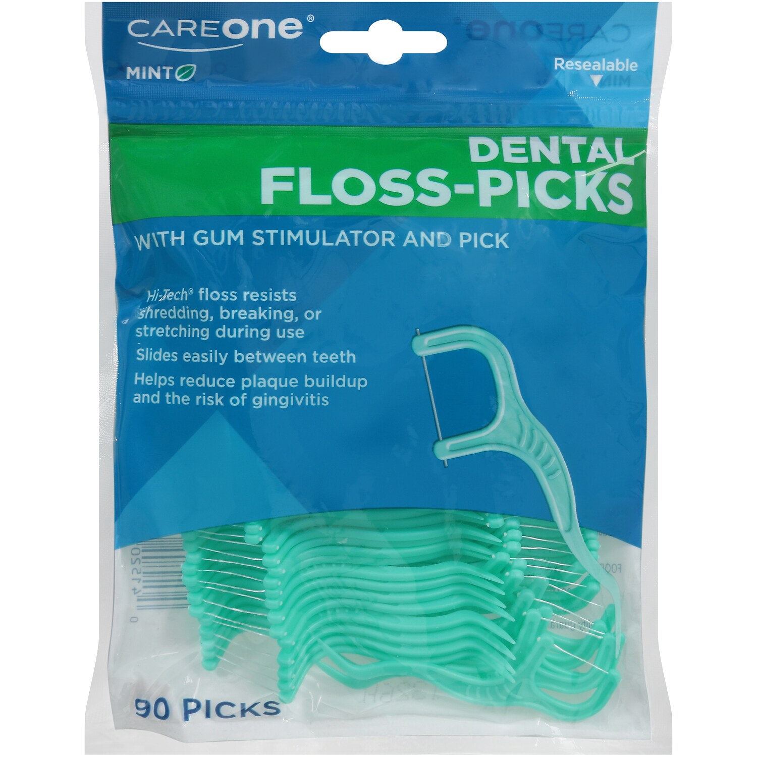 CareOne Dental Floss-Picks, Mint