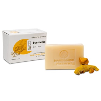 Pure Mitti Skin Glow Face & Body Soap, Turmeric