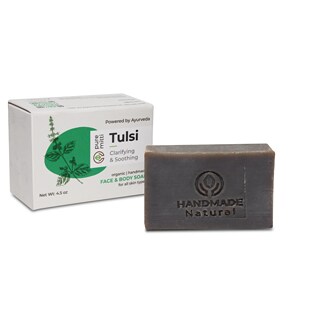 Pure Mitti Clarifying & Soothing Face & Body Soap, Tulsi
