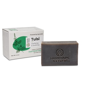 Pure Mitti Clarifying & Soothing Face & Body Soap, Tulsi