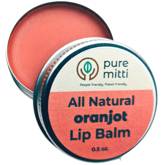Pure Mitti All Natural Lip Balm, Oranjot