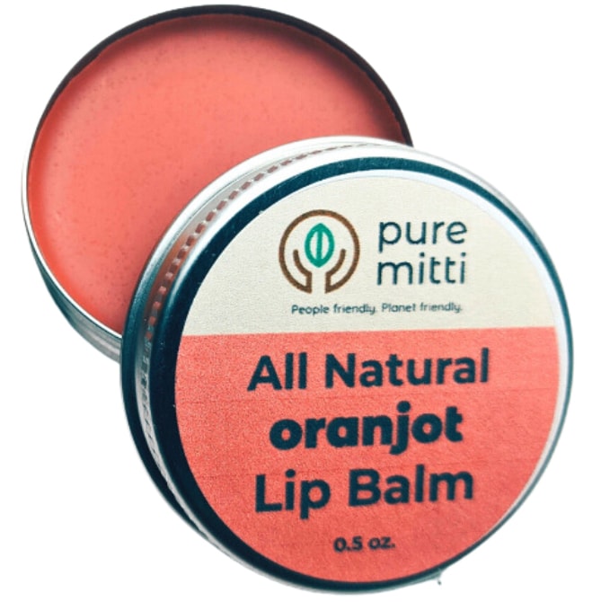 Pure Mitti All Natural Lip Balm, Oranjot