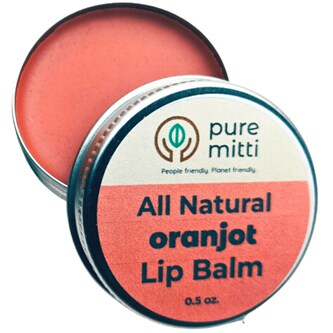 Pure Mitti All Natural Lip Balm, Oranjot