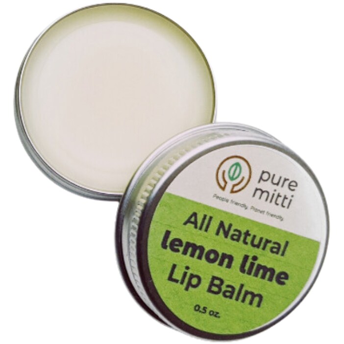 Pure Mitti All Natural Lip Balm, Lemon Lime
