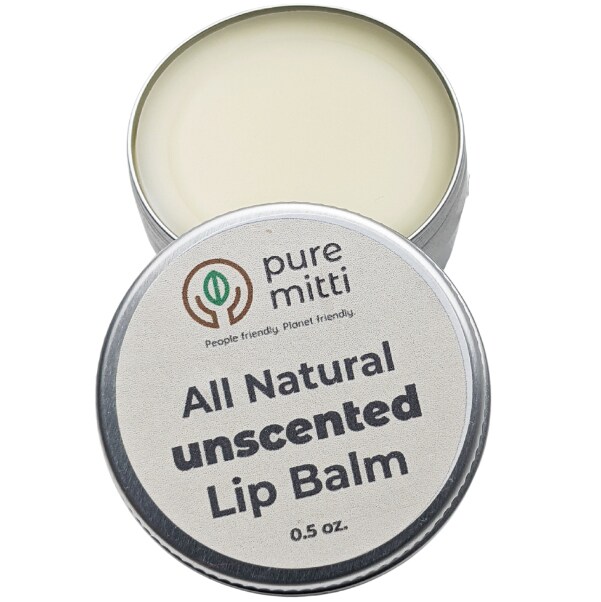 Pure Mitti All Natural Lip Balm, Unscented