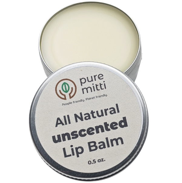 Pure Mitti All Natural Lip Balm, Unscented