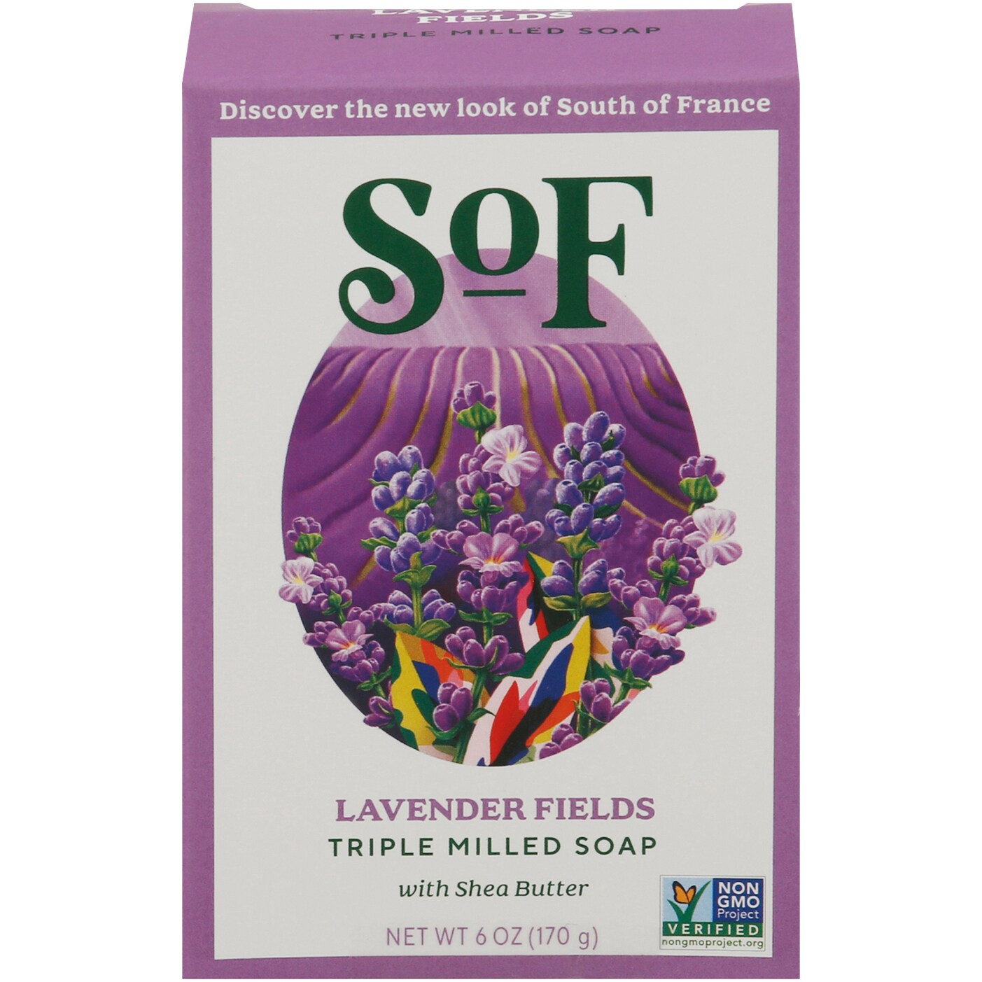 South of France Milled Bar Soap, Lavender 