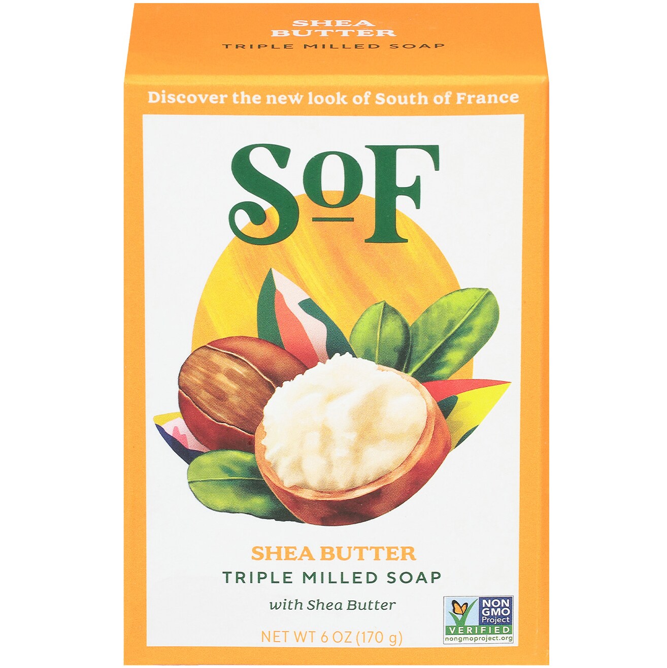 South of France Milled Bar Soap, Shea Butter