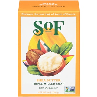 South of France Milled Bar Soap, Shea Butter
