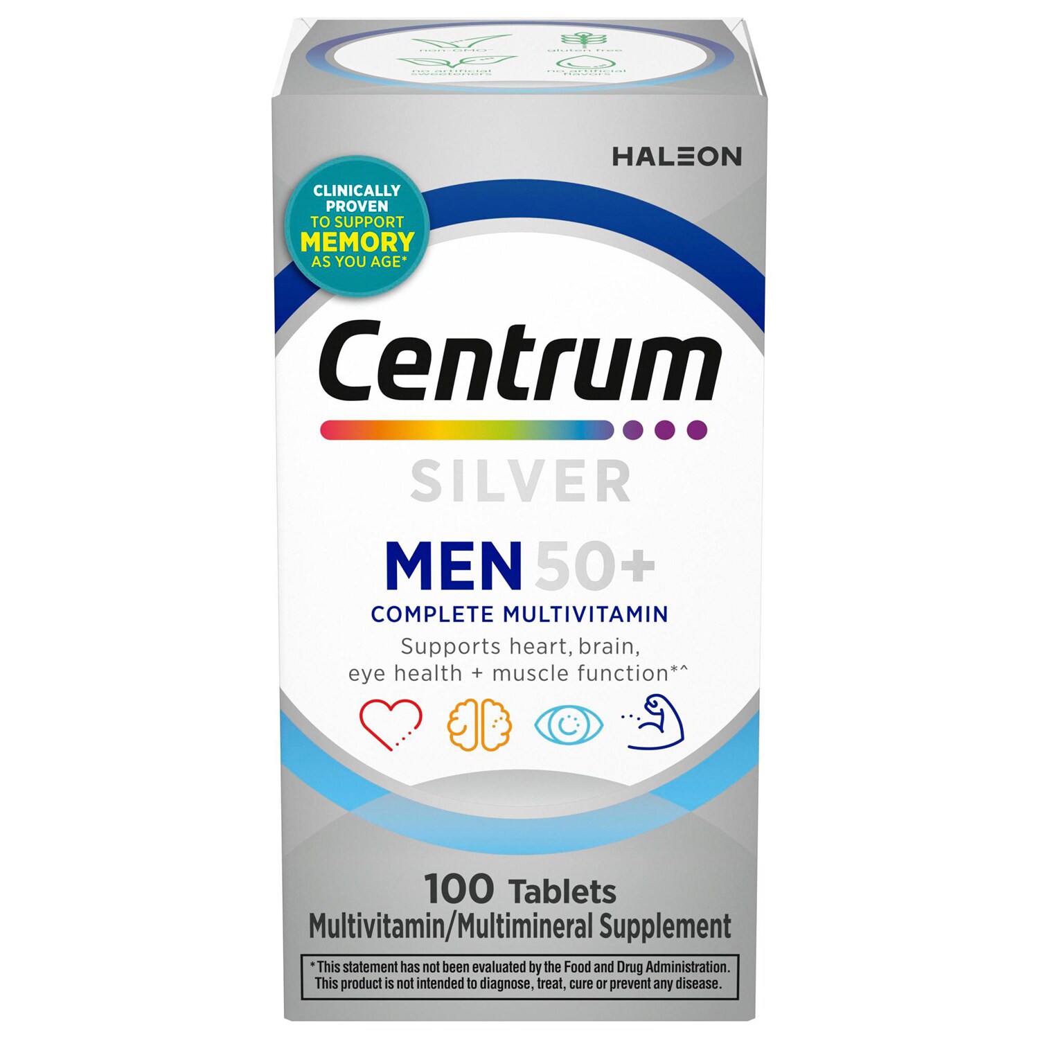 Centrum Silver Men 50+ Multivitamin Multimineral Supplement Tablets