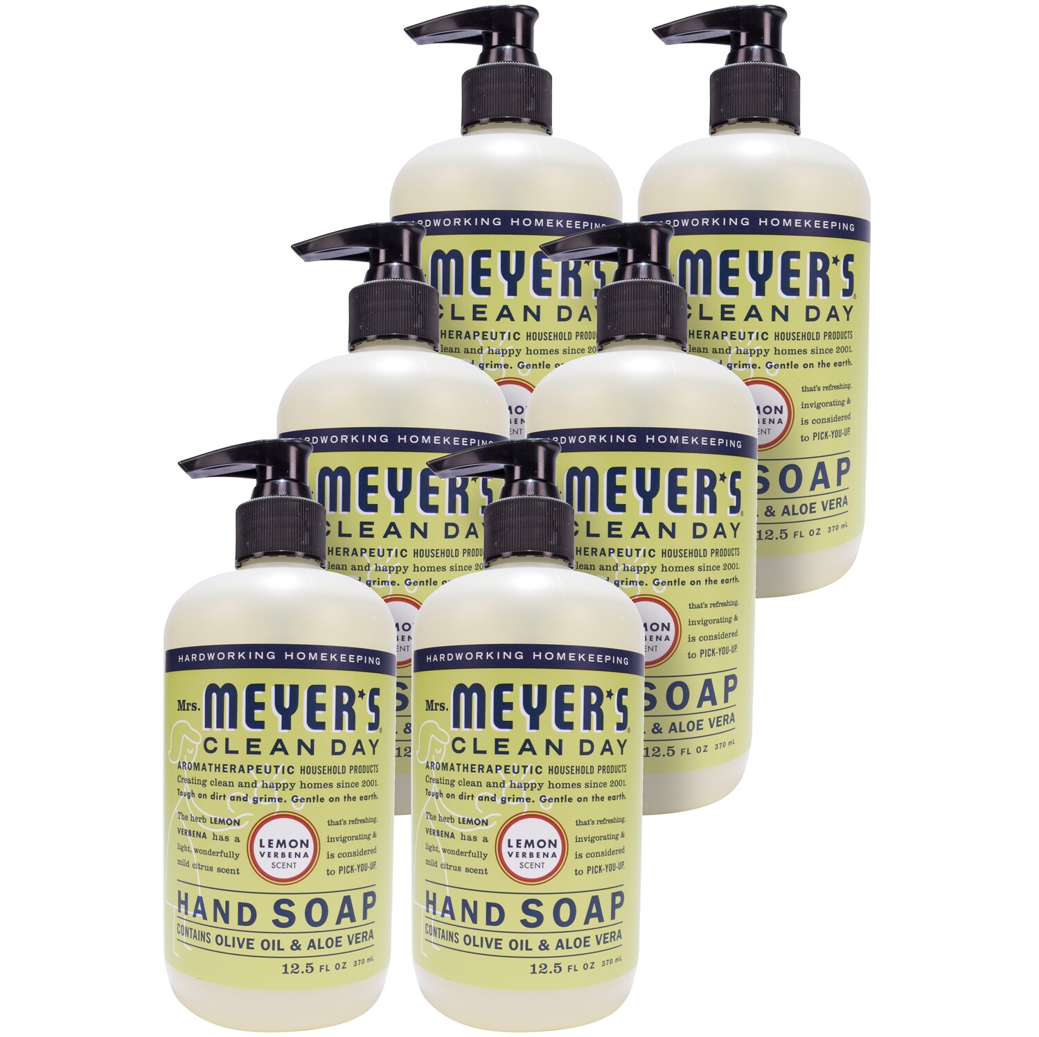 Mrs. Meyer's Clean Day Liquid Hand Soap, Lemon Verbena, Case
