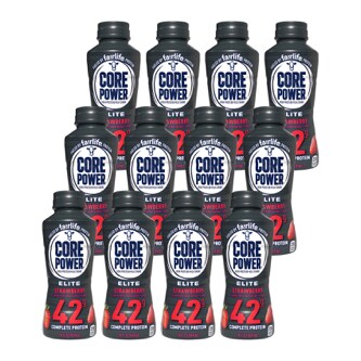 Core Power Elite High Protein Milk Shake, Strawberry, Plastic Bottle, Case