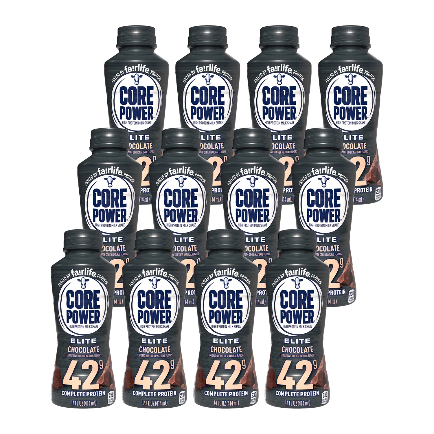Core Power Elite High Protein Milk Shake, Chocolate, Plastic Bottle, Case