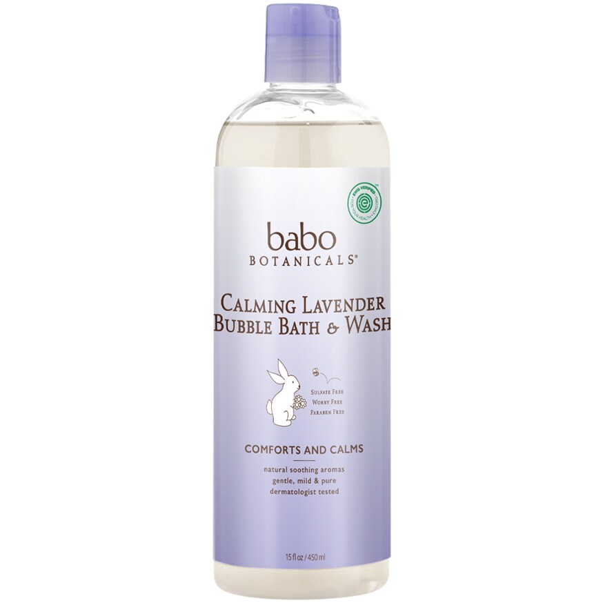 Babo Botanicals Calming Lavender Bubble Bath & Wash