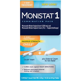Monistat 1-Day Treatment Combination Pack, Maximum Strength