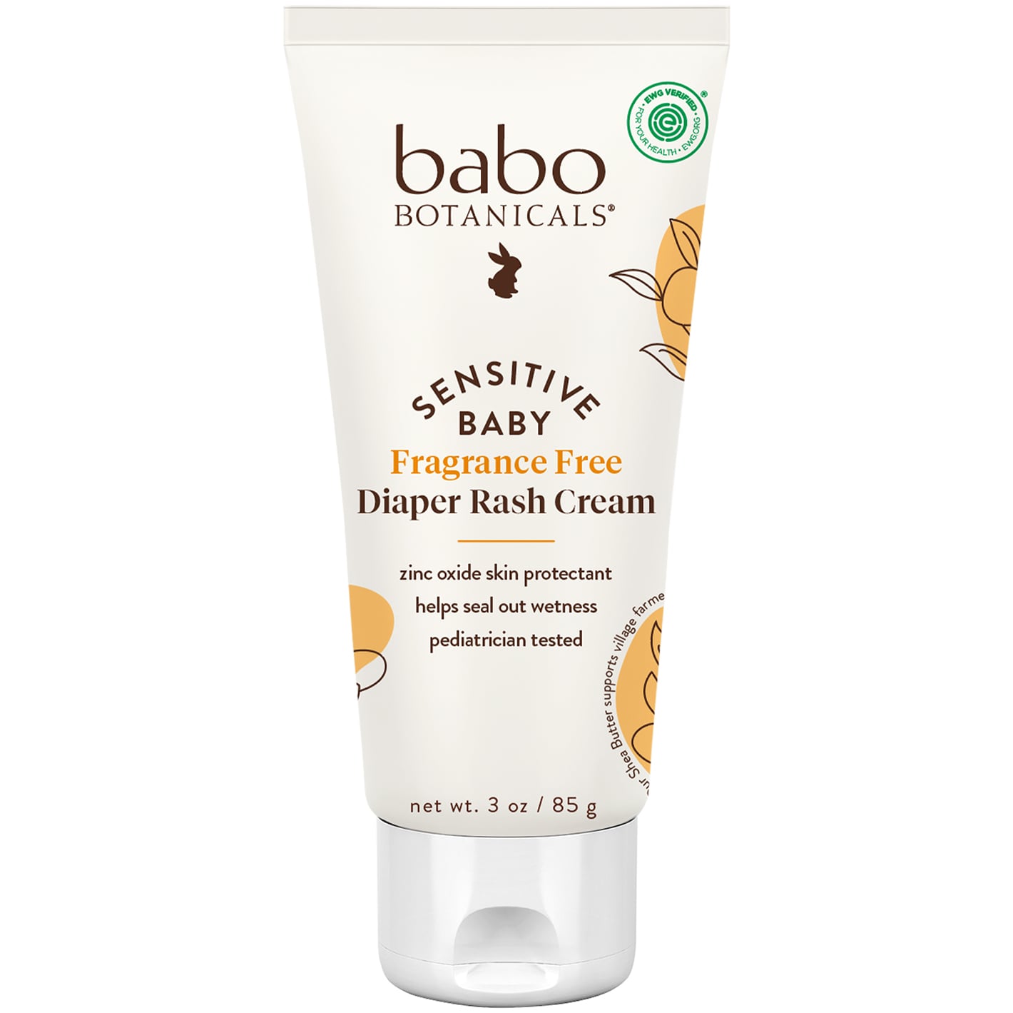 Babo Botanicals Sensitive Baby Fragrance Free Diaper Rash Cream