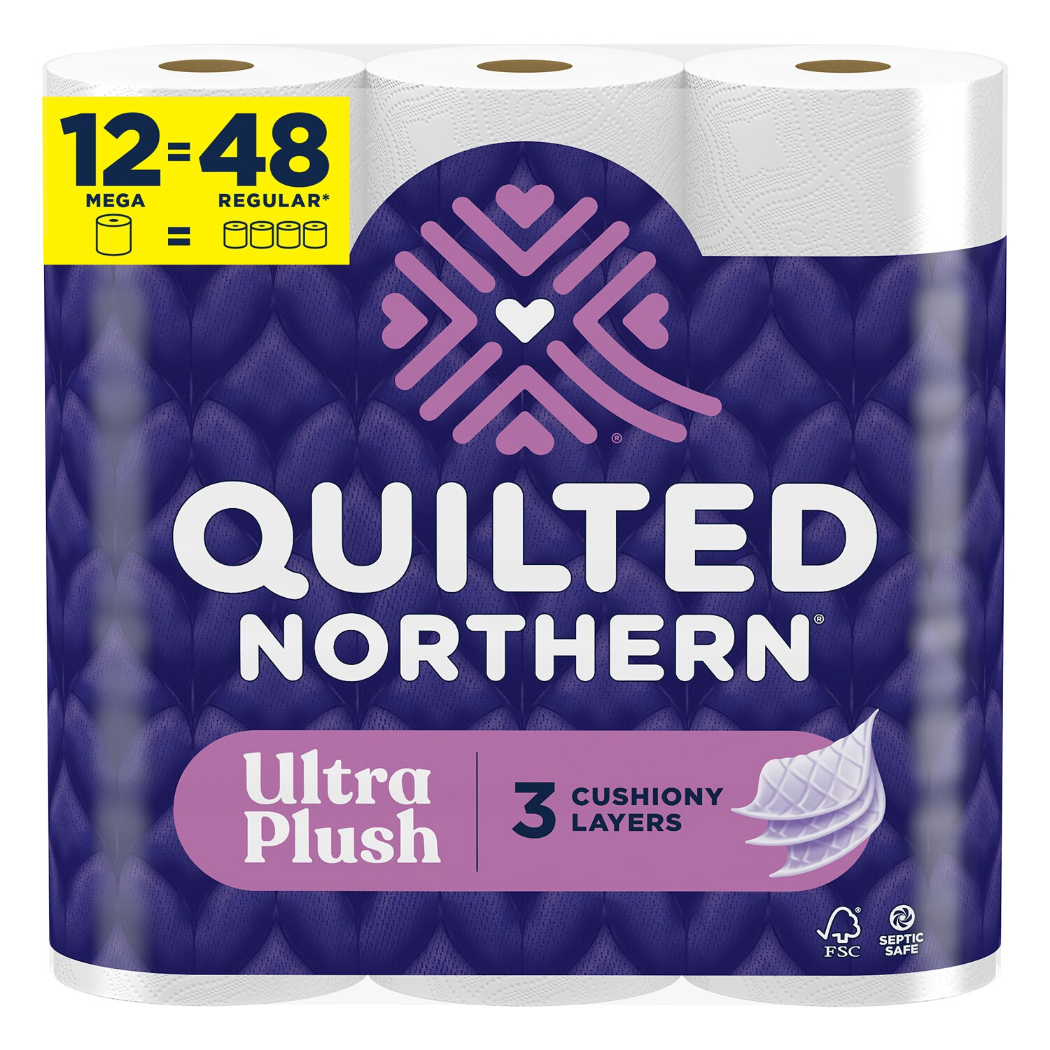Quilted Northern Ultra Plush 3-Ply Bathroom Tissue, Mega Rolls