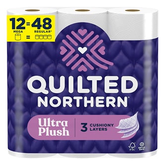 Quilted Northern Ultra Plush 3-Ply Bathroom Tissue, Mega Rolls