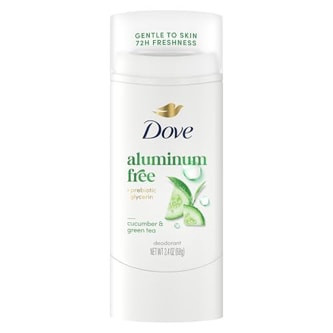 Dove 0% Aluminum Deodorant, Cucumber & Green Tea