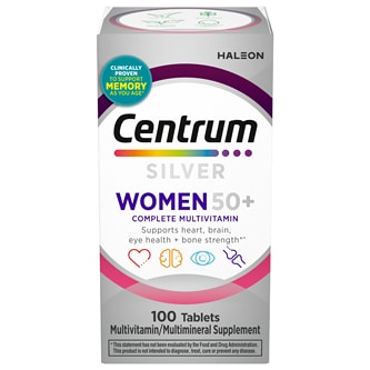 Centrum Silver Women 50+ Multivitamin Multimineral Supplement Tablets