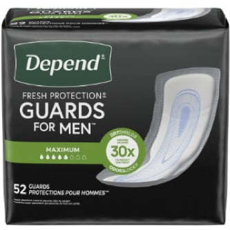 Depend Guards for Men, Maximum Absorbency, Large Size