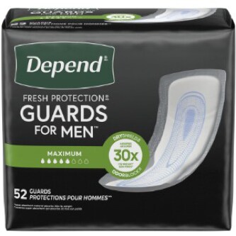 Depend Guards for Men, Maximum Absorbency, Large Size