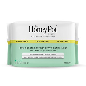 The Honey Pot Company 100% Organic Cotton Cover Non-Herbal Everyday Liners
