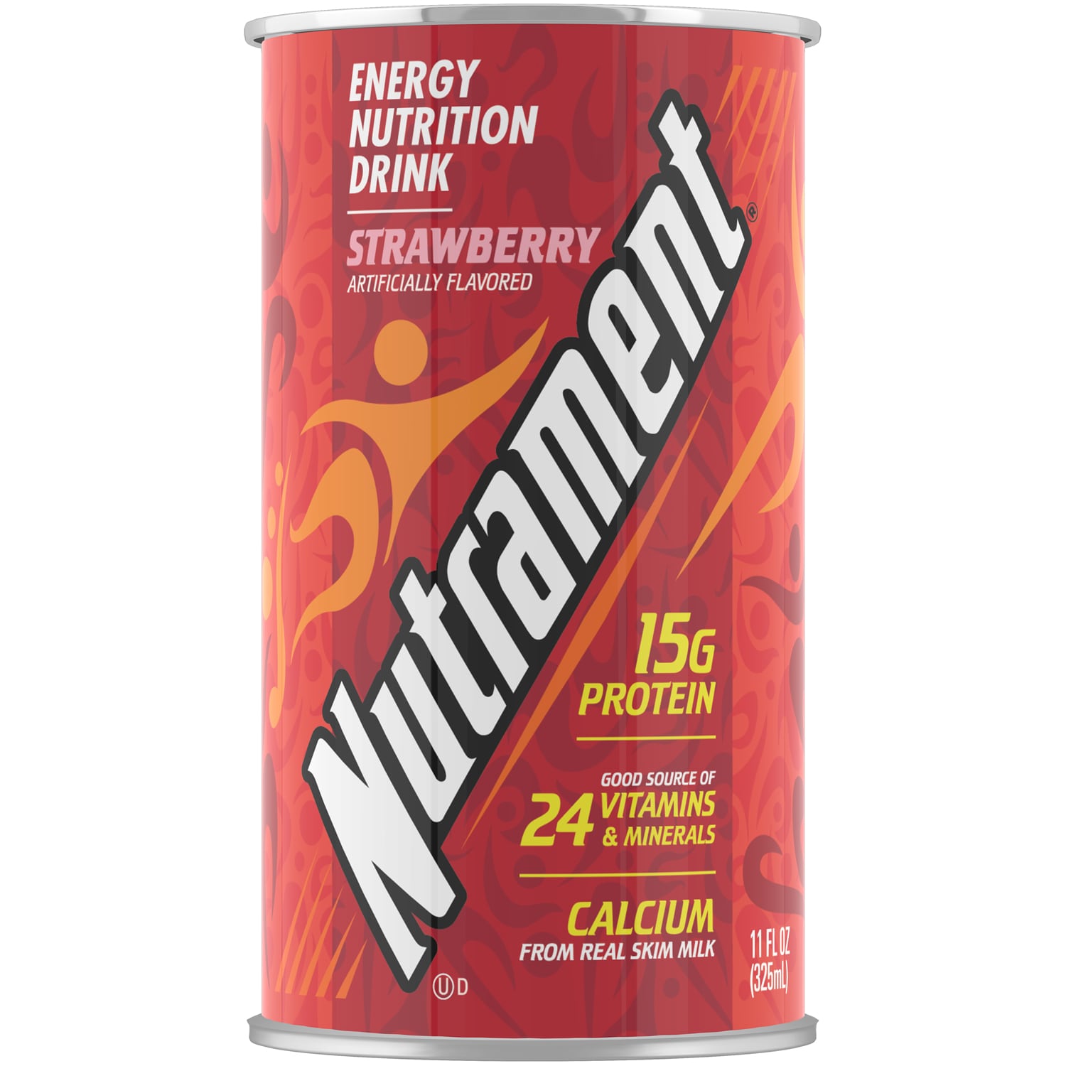 Nutrament Energy Nutrition Drink, Strawberry, Can