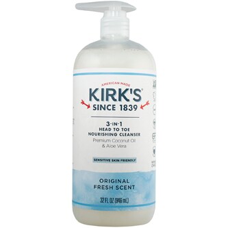 Kirk's 3 in 1 Head to Toe Nourishing Cleanser, Original Fresh Scent