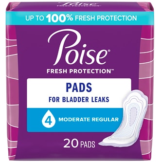Poise Pads, Moderate Absorbency, Regular