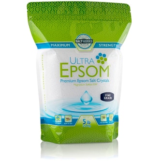 SALTWORKS Ultra Epsom Bath & Spa Salt, Unscented