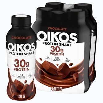 Oikos Protein Shake, Chocolate, Plastic Bottles