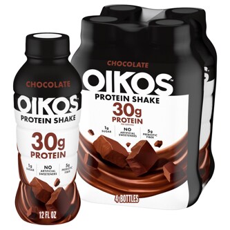 Oikos Protein Shake, Chocolate, Plastic Bottles