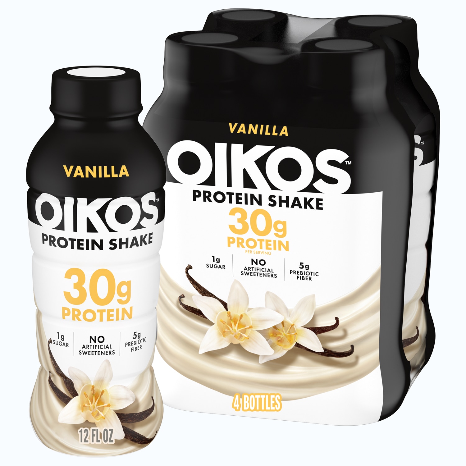 Oikos Protein Shake, Vanilla, Plastic Bottles