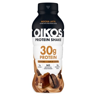 Oikos Protein Shake, Mocha Latte, Plastic Bottle