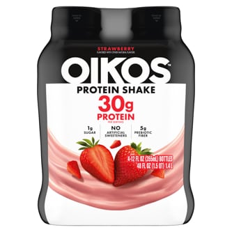 Oikos Protein Shake, Starwberry, Plastic Bottles