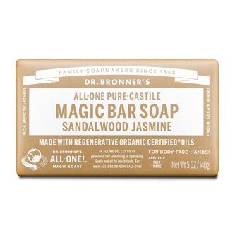 Dr. Bronner's All-One Pure-Castile Magic Bar Soap Sandalwood Jasmine