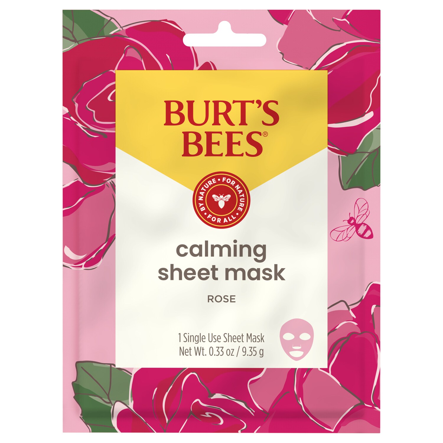 Burt's Bees Calming Sheet Mask, Rose