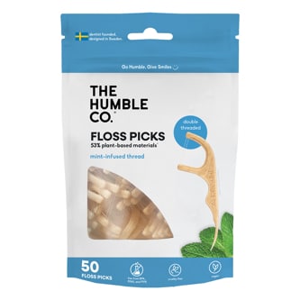 The Humble Co. Dental Floss Picks, Mint