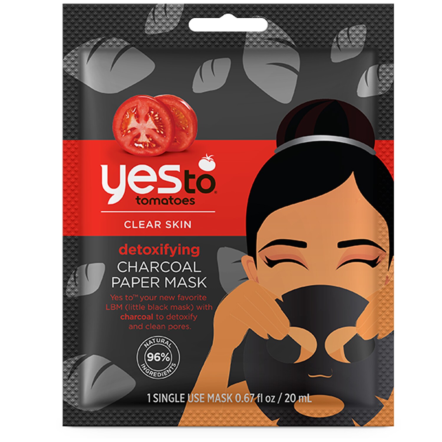 Yes To Tomatoes Detoxifying Charcoal Paper Mask