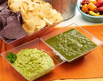 FreshDirect Guacamole, Chips, and Salsa Platter