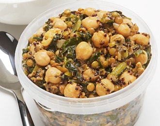 FreshDirect Curried Lentil, Quinoa, Chickpea & Kale Super Salad, Regular