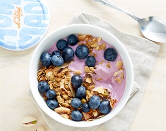 FreshDirect Blueberry Nonfat Greek Yogurt and Granola